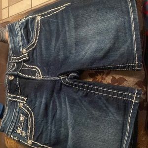 Miss me mid shorts size 24 used once